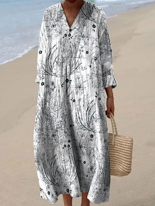 New Womens Striped Color Blocked Art Printed Elegant Dress