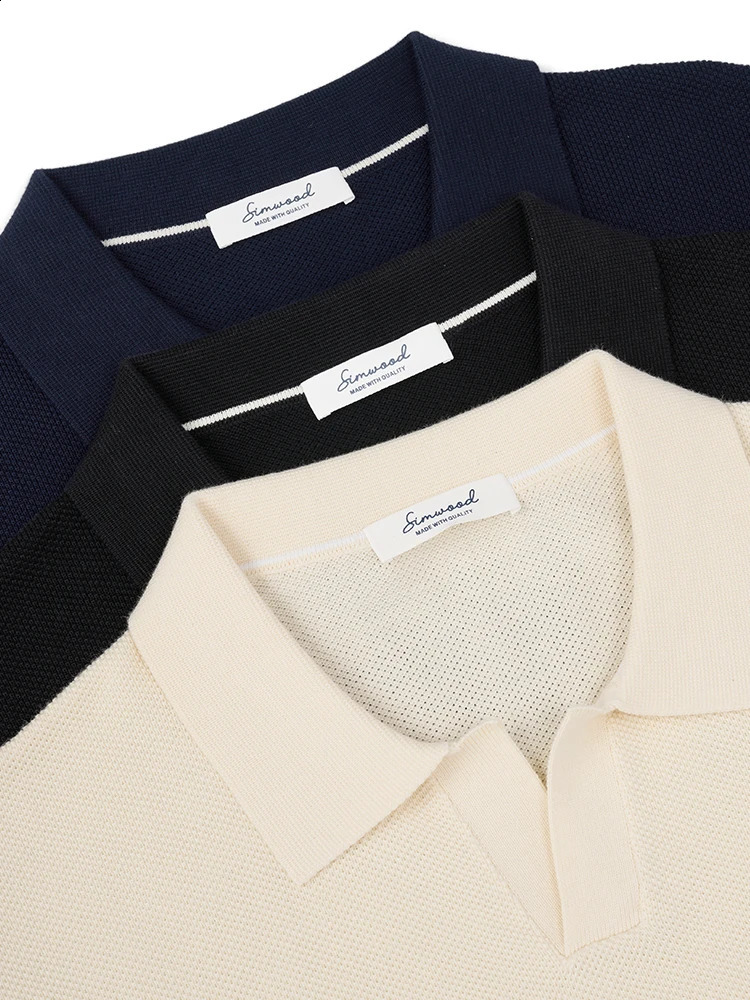 Summer Formal 100% Cotton Knitted Polo Shirt Mens Casual Breathable Top Comfortable Tshirt 240824