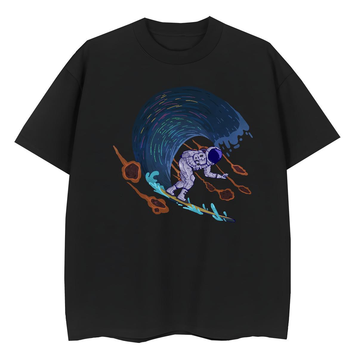 Popular Lady T shirt 100% Cotton 230g universe Sport T-Shirts Breathable Custom Printed Polos