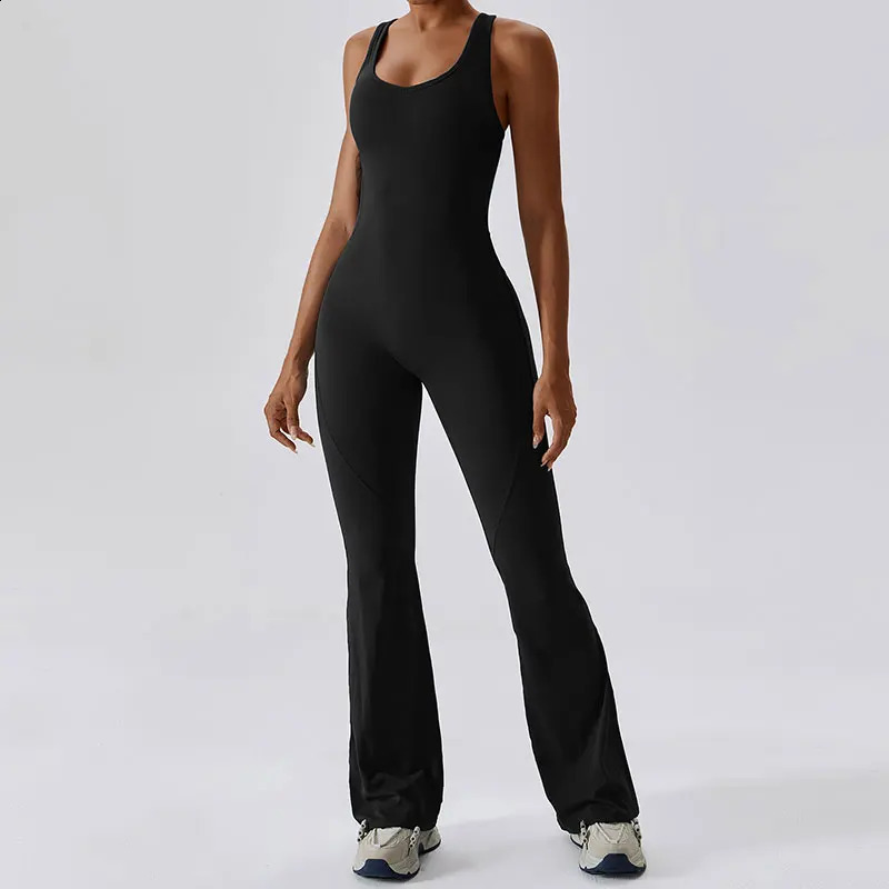 Lifting The Buttocks and Tightening Abdomen Yoga Bodysuit Set Gym Clothes Pushup Workout Dance Fitness 240820