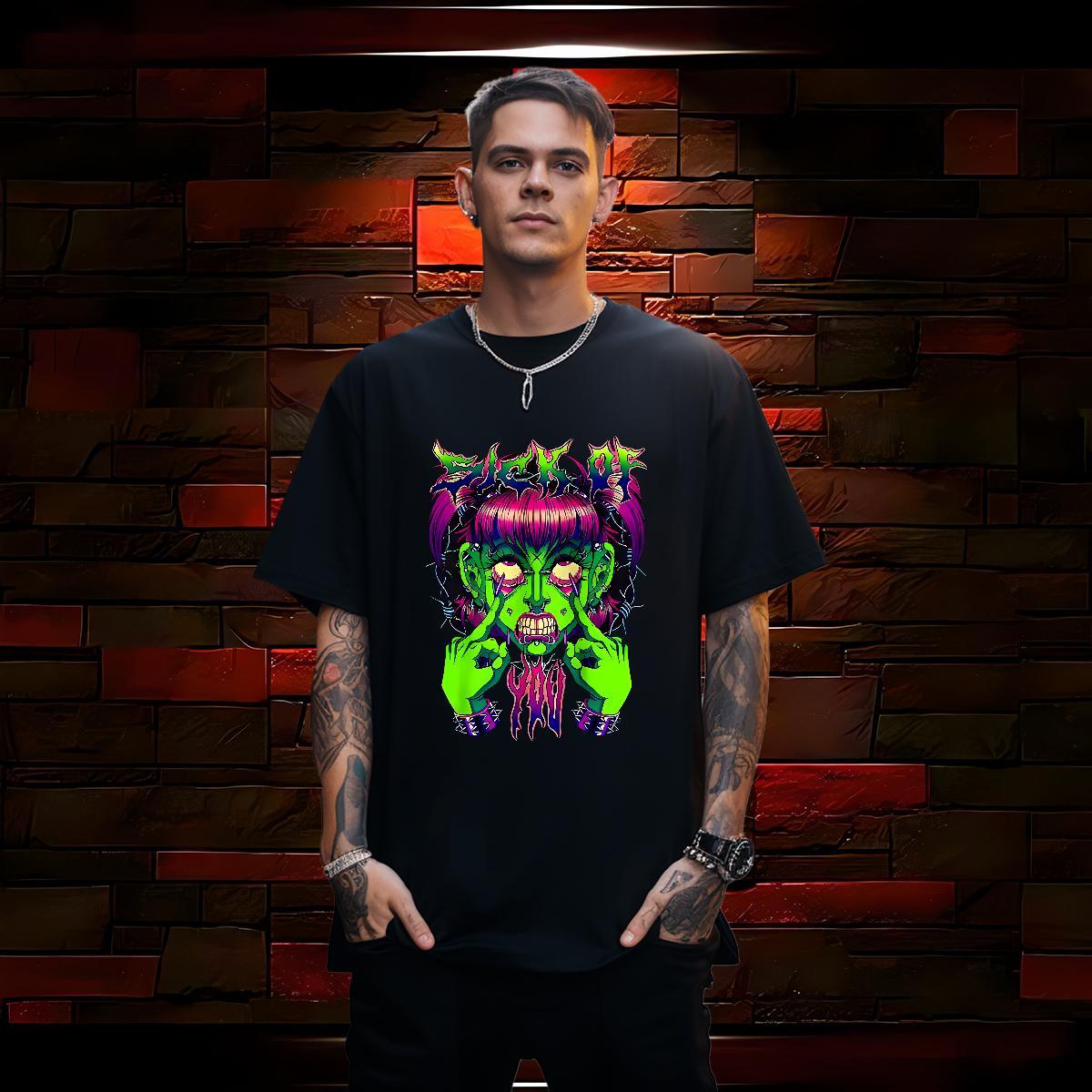 Wholesale T shirt 230g Pure Cotton skull Home Outdoor Black White Breathable Soft Tshirt for Man Woman Fashion Design Tops Tees