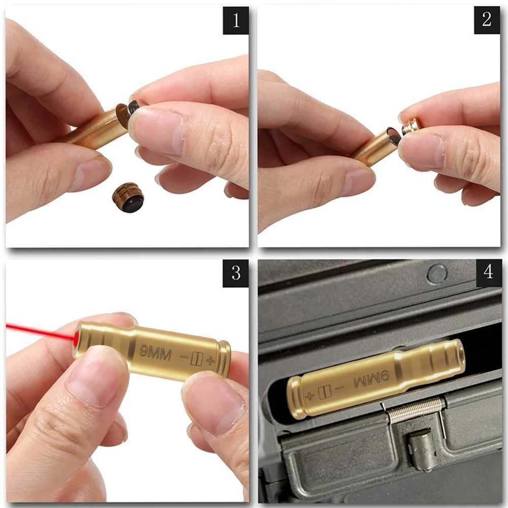 308 brass laser cold shooting target indicator training collimator zero laser calibrator optical path calibration equipment CL240826