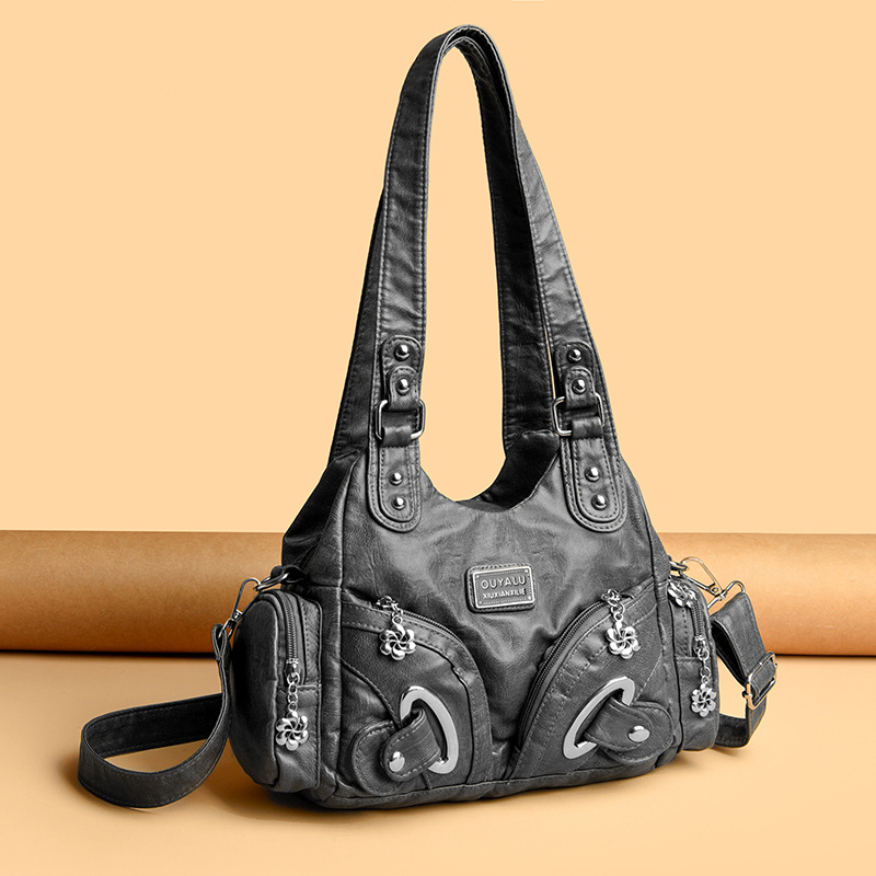 Women Bag Soft Leather Bag New European American Style Crossbody Bag Shoulder Bag Free shipping