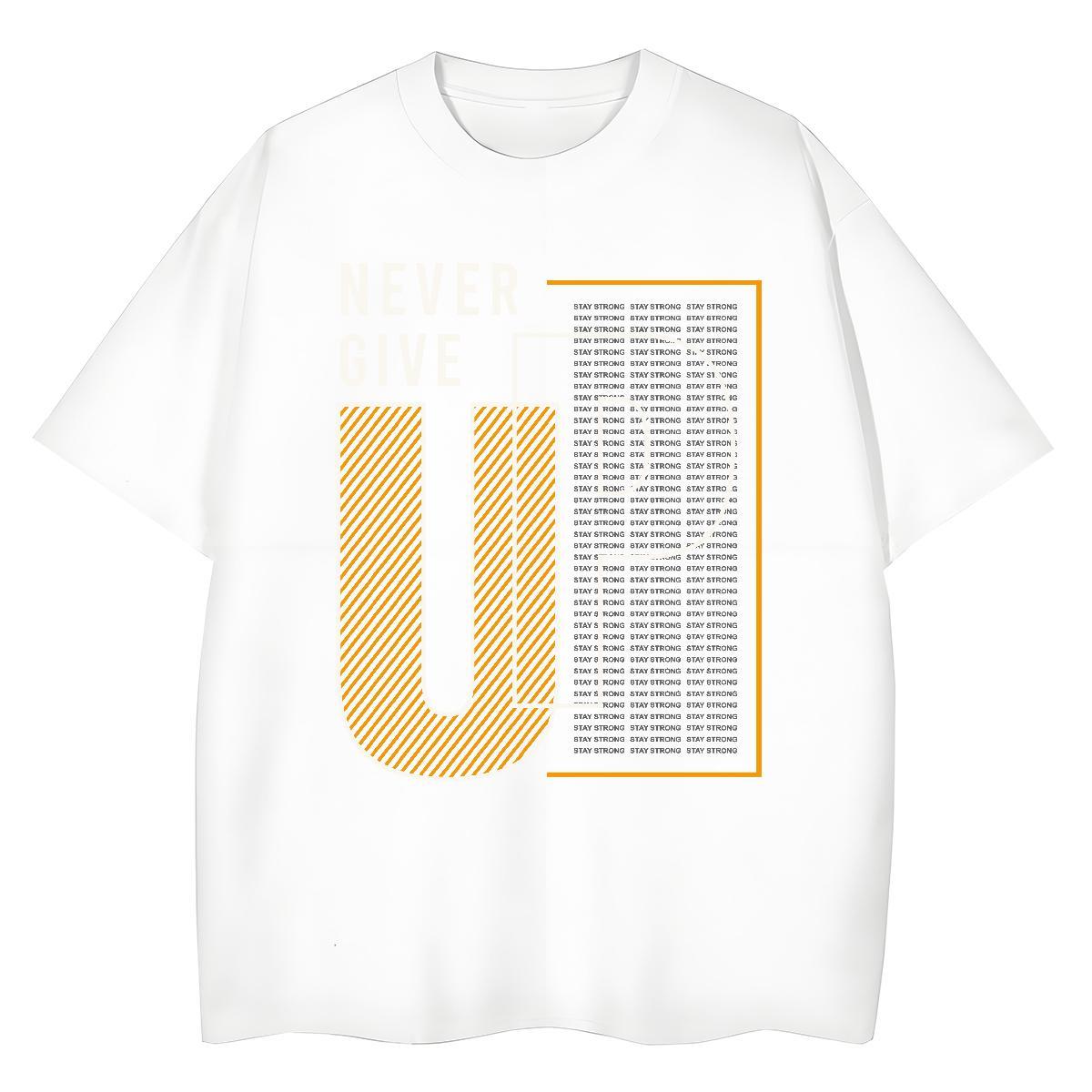 Loose fit Woman Tshirt 230g Pure Cotton letter Sports Street Wear Women T Shirts Breathable Custom Cartoon Tops Shirt