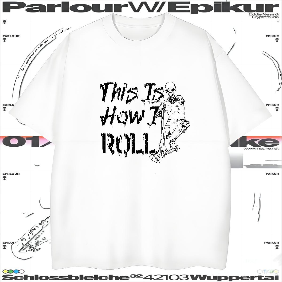 Cool Design Man T Shirts 230g Pure Cotton skull Sports Casual DIY Printed Breathable Short Sleeve Men Tops Tees Factory Direct Tee Shirt