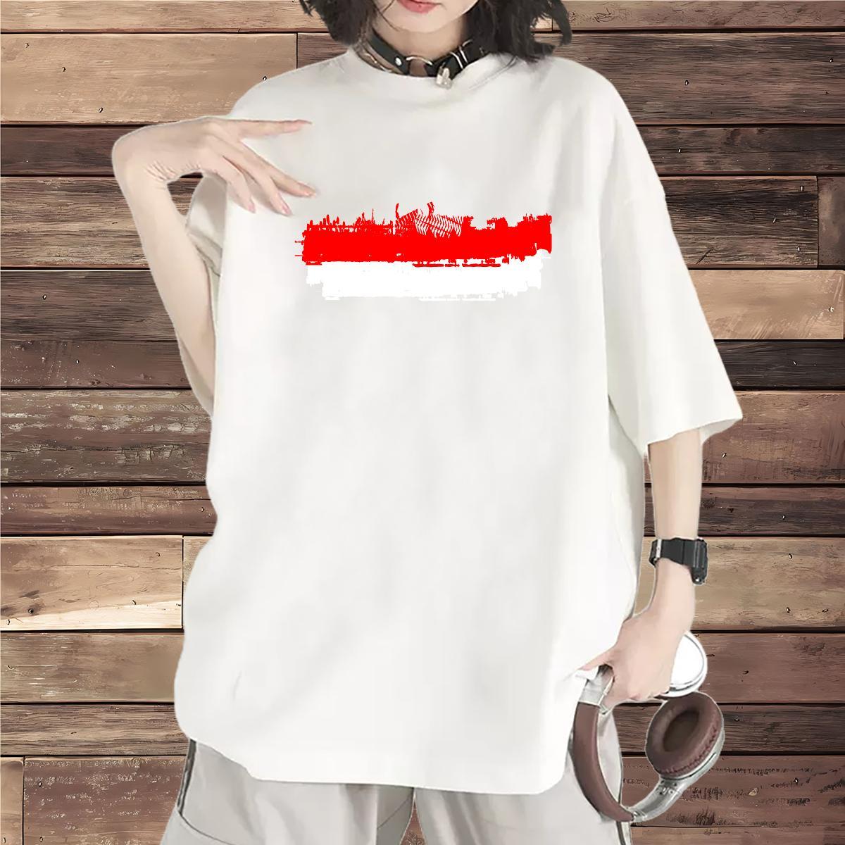 High quality Womens Tshirts 230g 100% Cotton icon Home Outdoor T Shirt For Woman Breathable Crew Neck Customized Print Clothes Shirt
