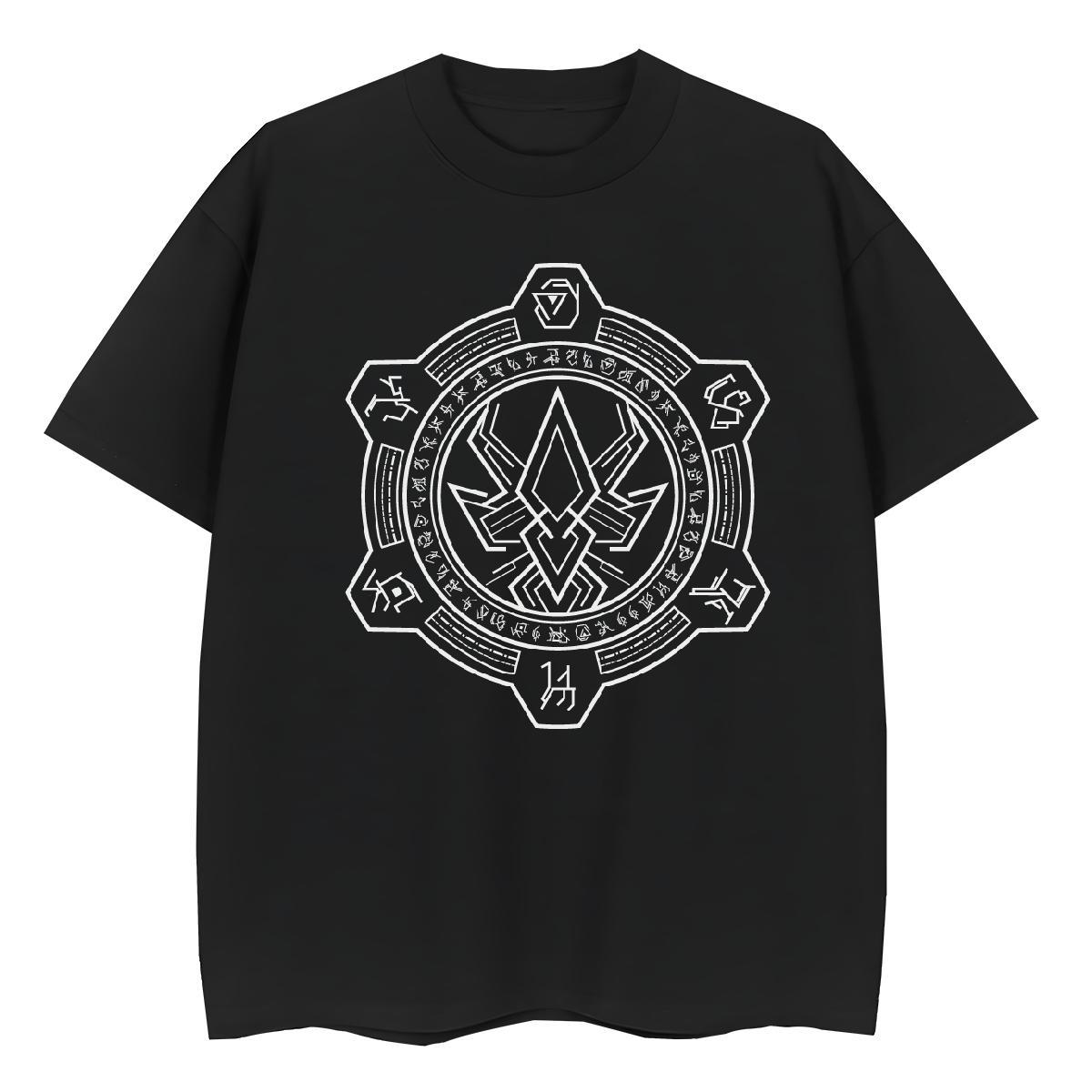 Brand Women Tshirts 230g 100% Cotton Geometric line Street Casual Women T Shirts O Neck Short Sleeves Anime Print Clothes Shirt