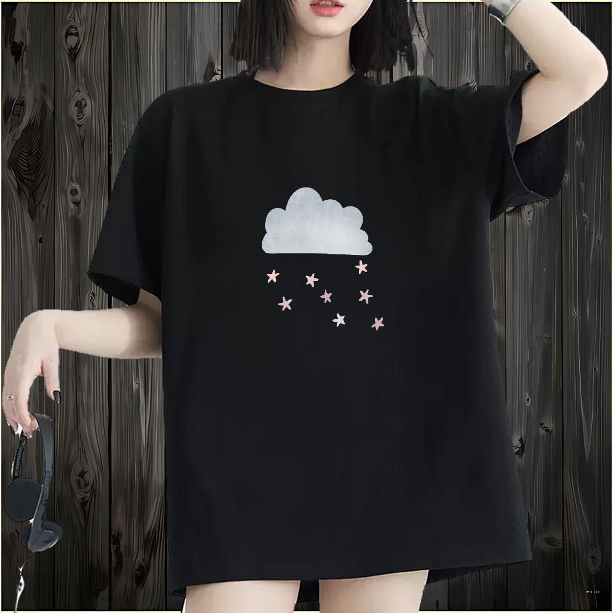 Popular Unisex Tshirts 230g Cotton painting Summer Casual Woman T Shirts Comfortable Oversized L-4XL Top Shirts