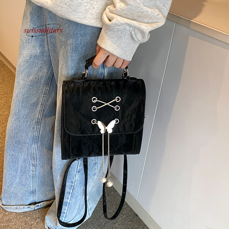 Swissmilitary Sier bow with niche design women in summer, simple versatile backpack for women, high-end and fashionable bag #34