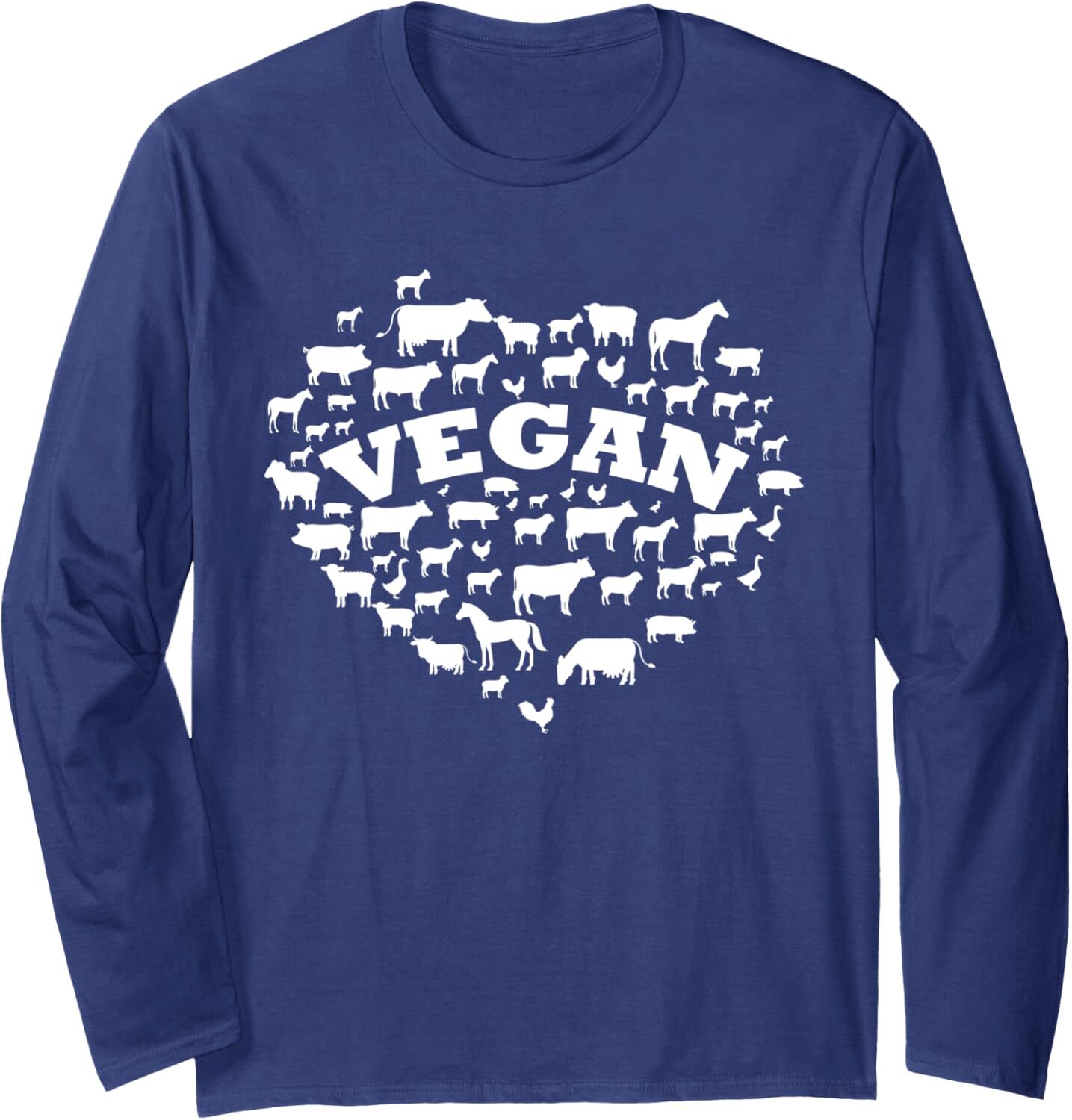 Long Sleeve Shirts for Men sweatshirt Love Vegan Farm Animals Farmer Vegetarian Gift Long Sleeve Tee Streetwear Casual tops clothes