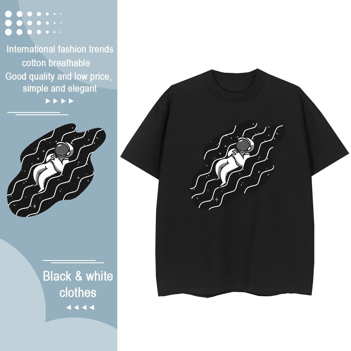Nice Lady T shirt 100% Cotton 230g outer space Home Outdoor T-Shirts Breathable Custom Print Plus Size Clothings