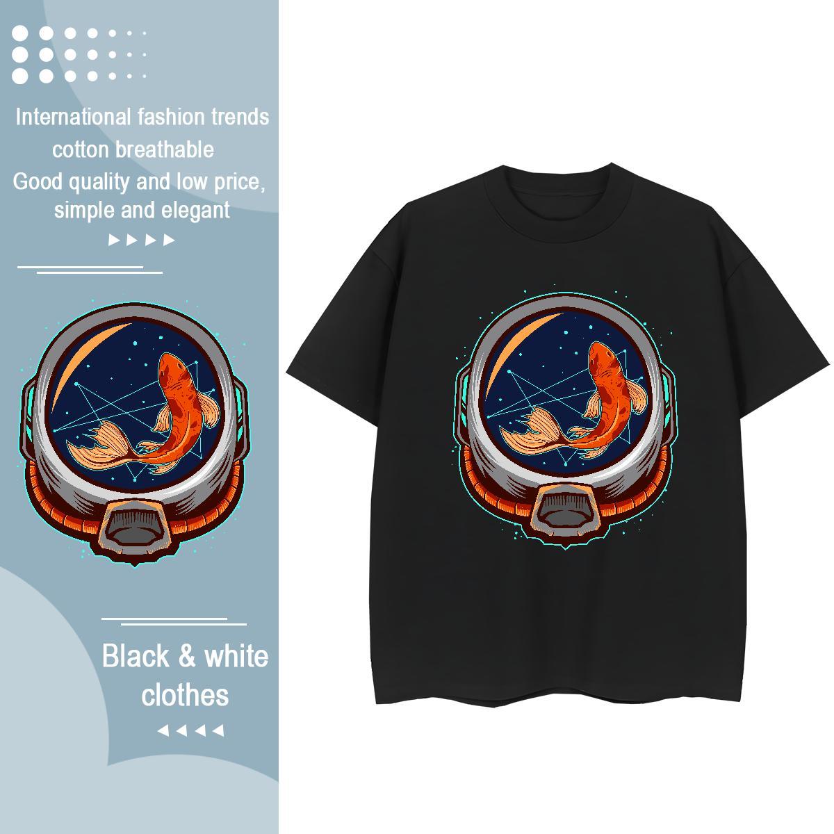 Free Shipping Women Tshirts 230g 100% Cotton animal High Street Hip Hop Womens T Shirts Crew Neck DIY Logo Top Shirts