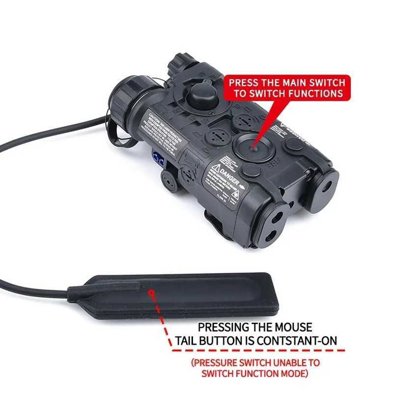 NGAL laser L3 red dot blue laser flash LED strobe nylon battery box Picatinny rail air gun AR15 accessories PEQ DBAL X250319