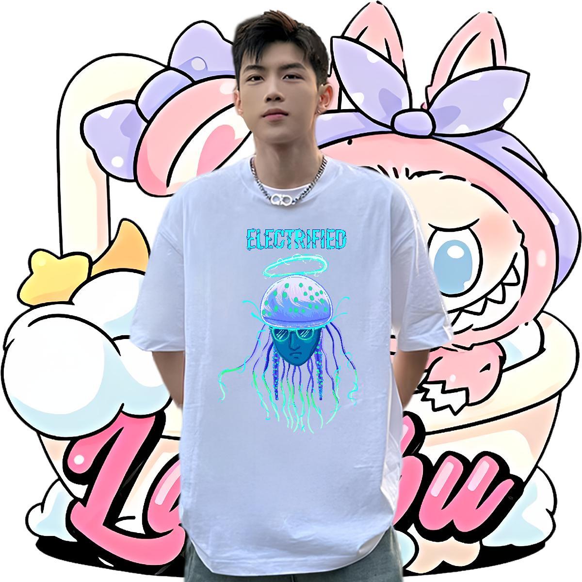 Comfortable T Shirt For Man 230g 100% Cotton ET Street Customized Pure Cotton Tshirt for Man Woman Fashion Clothings