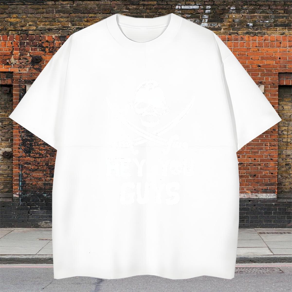 Classic T shirt 230g Cotton skull Daily Outfit Custom Print Plus Size Crew Neck Men Tshirts Designer Fashion Clothes