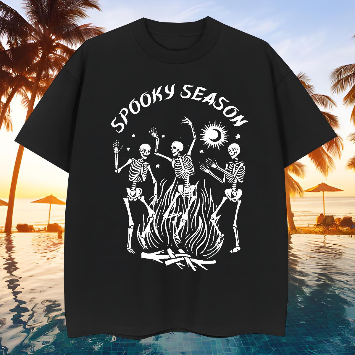 Cool Men T Shirts 230g Cotton skull Casual DIY Printed Breathable Tshirts Free Shipping Tees