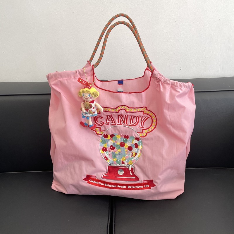 Letter Graphic Tote Bag Large Capacity Bag For Women lightweight stitch bags