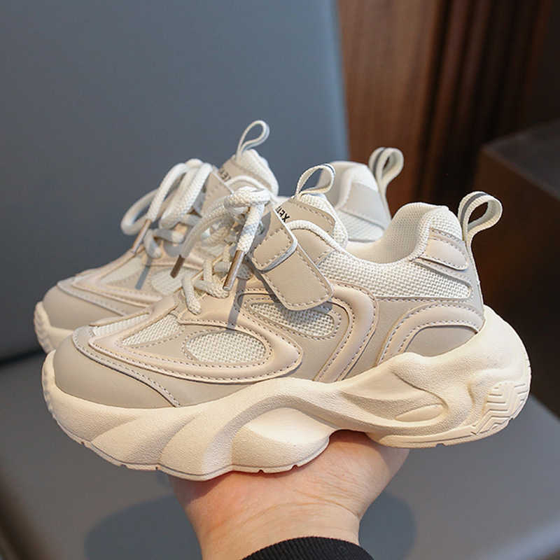 Athletic Outdoor 3-12-year-old girls double mesh breathable sports soft soled childrens running casual student dad shoes trendy C260130