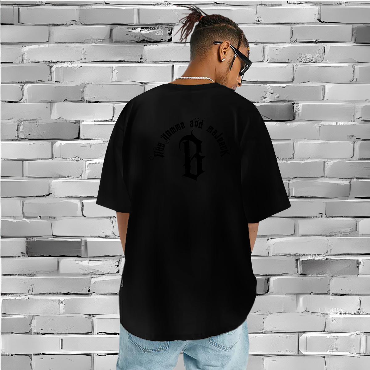 Free Shipping T shirt 230g 100% Cotton letter Casual Daily Wear DIY Printed O Neck Short Sleeves Couples T Shirts Fashion New Tops Shirt