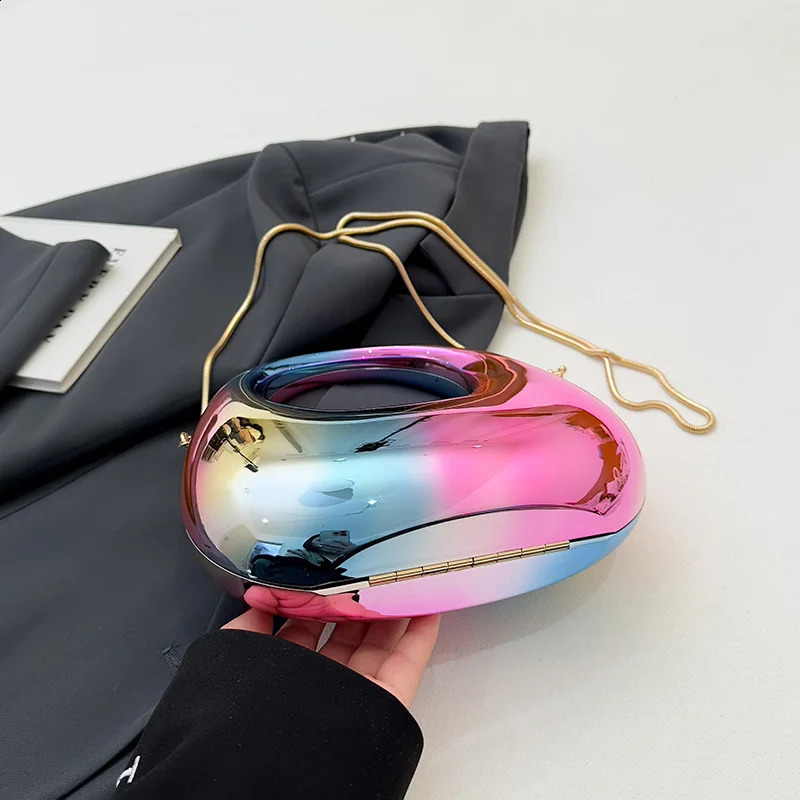 MOODS Evening Clutch Bags For Women 2024 Purses And Handbags Golden Wedding Dinner Party Round Handle Wrist Bag 240826Z