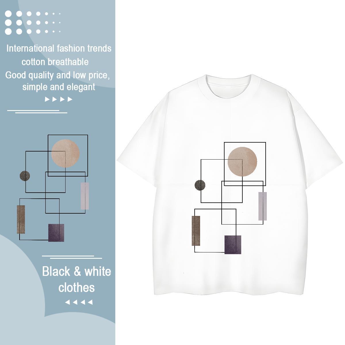 Popular Women Tshirts 230g 100% Cotton icon Street Casual T-Shirts O-Neck Short Sleeve Graphic Tees Shirts