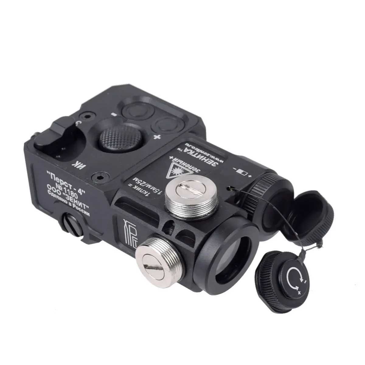 Metal Zenitco Perst 4 green dot visual infrared aiming laser pointer for Airsoft rifle AR15 M16 AK47 AK74 hunting PEQ 15 laser CL240826