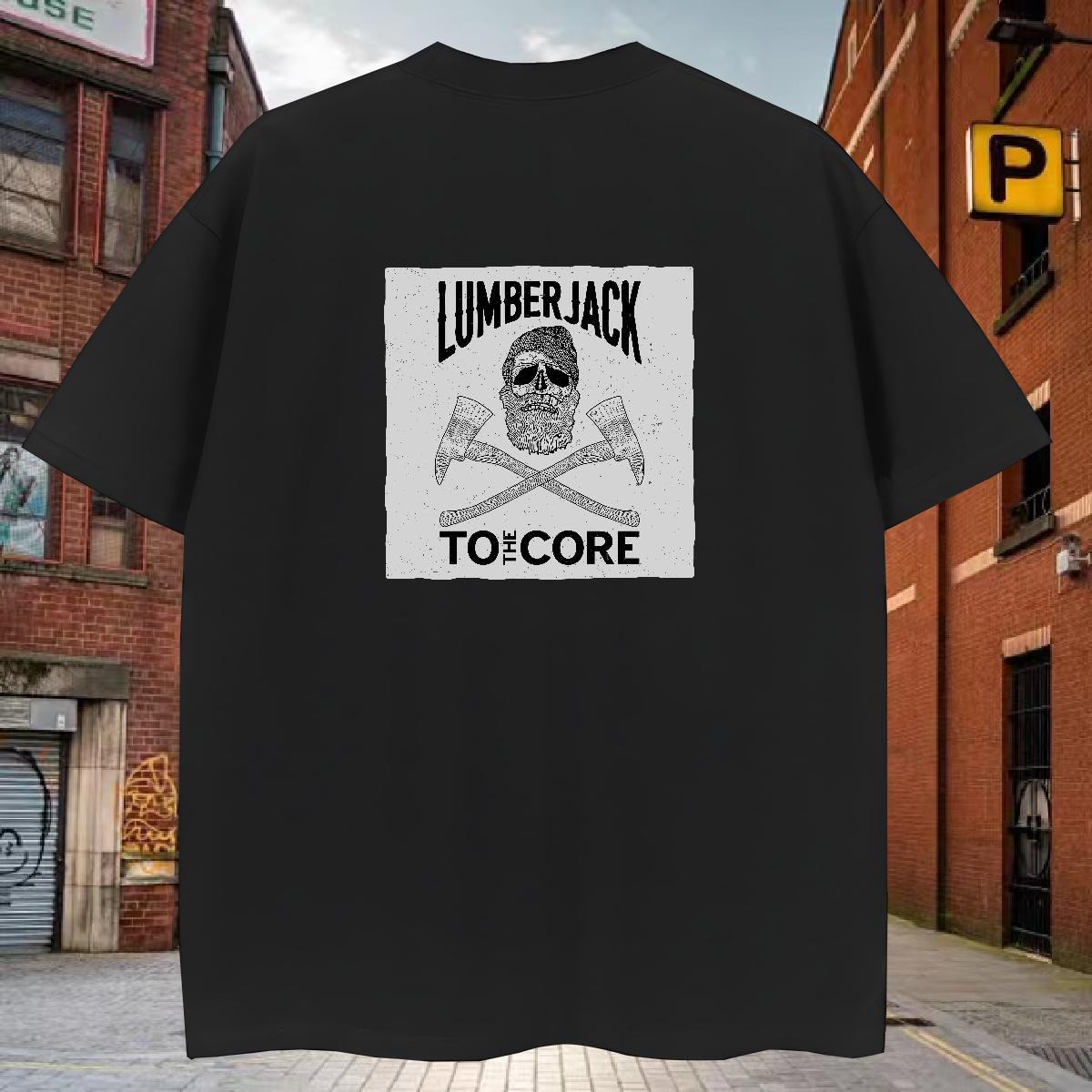 Unisex T-Shirts 230g Cotton skull Anime Printing Street Custom Big Size Breathable Couples T Shirts Fashion Design Tees Shirts