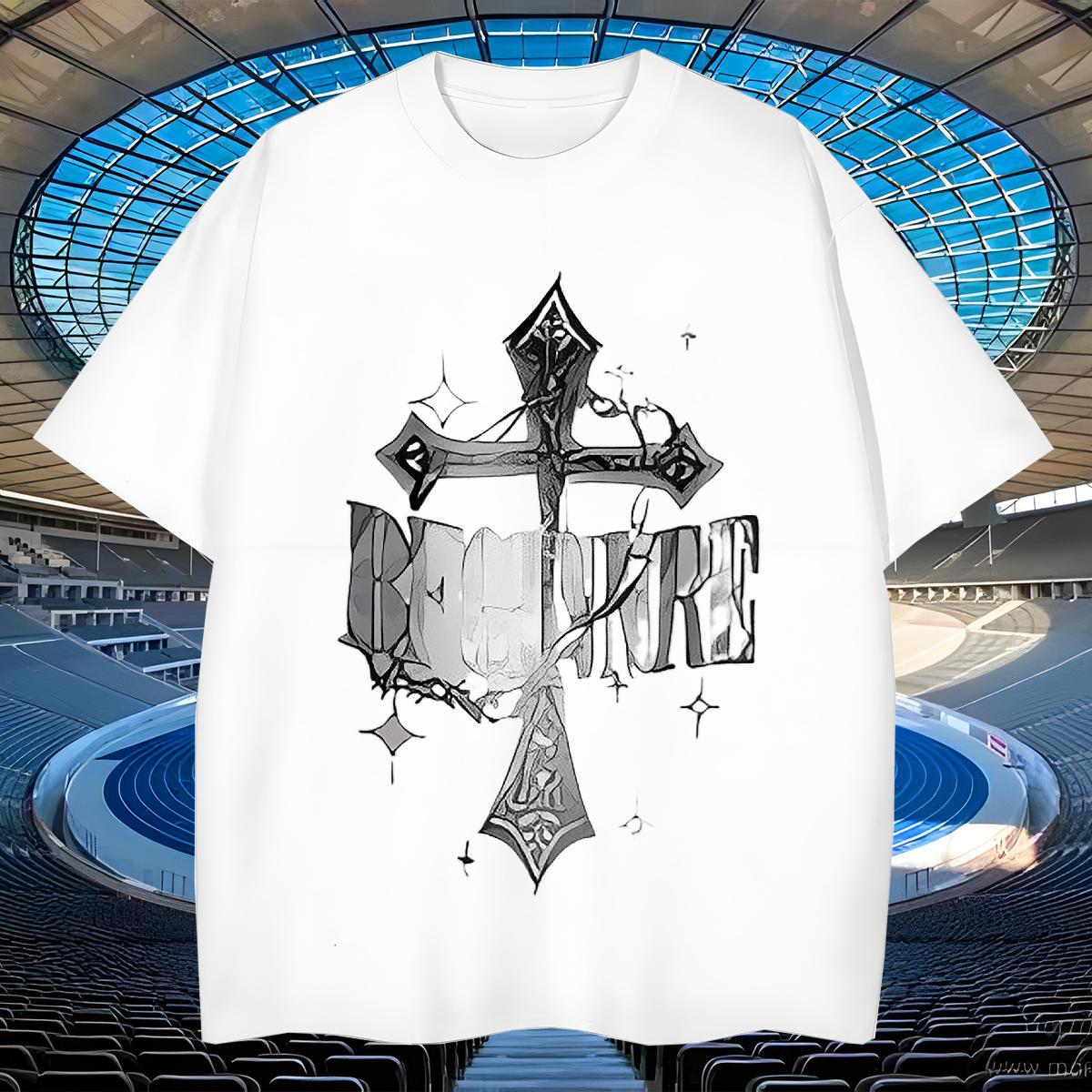 Unisex Men T Shirts 230g Cotton Religion Casual Daily Wear Custom Big Size Crew Neck Men Tees Classic Tee Shirt