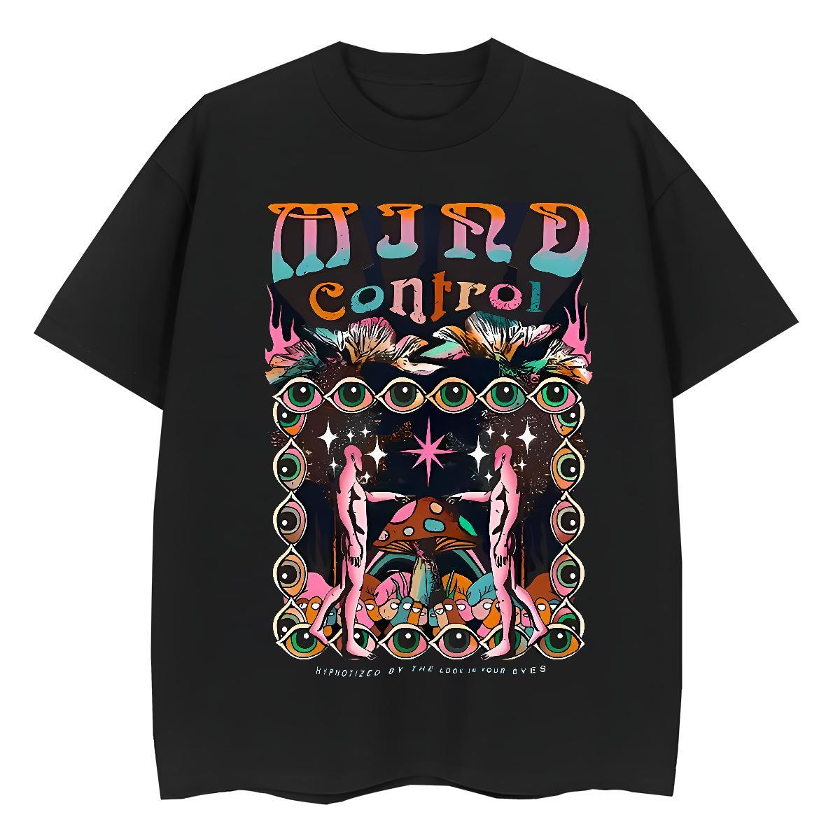 Lady Women Tshirts 100% Cotton 230g eyes Sports Street Wear T-Shirts Short Sleeve O-Neck Black Oversized Tops Tees