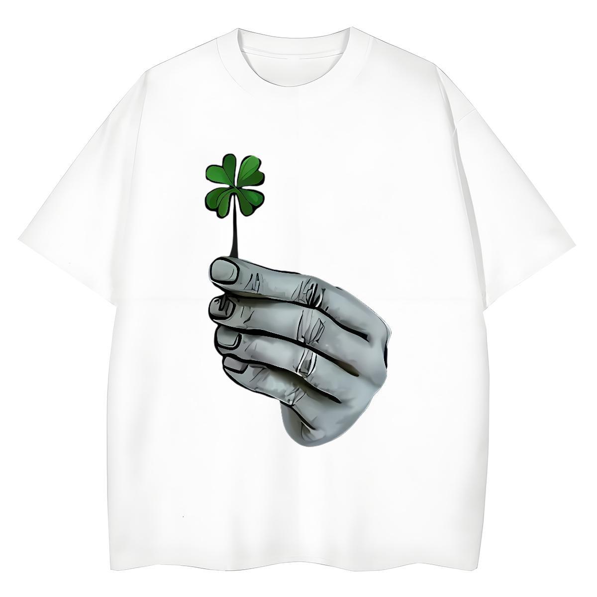 Designer Men T Shirts 230g Pure Cotton hands Street wear Hip Hop Custom Printed O-Neck Short Sleeve Men Clothes T-Shirt 2024 DIY Tee Shirt