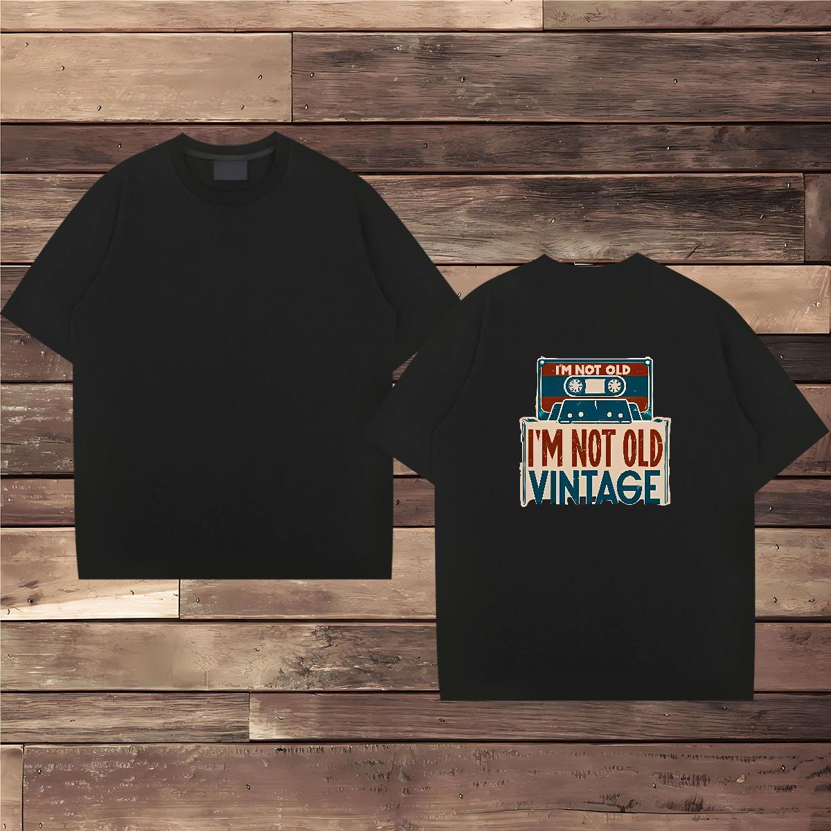 Cool Design Men T Shirts 100% Cotton 230g letter Casual Beach Custom Anime Crew Neck Tshirts New Arrival Wear
