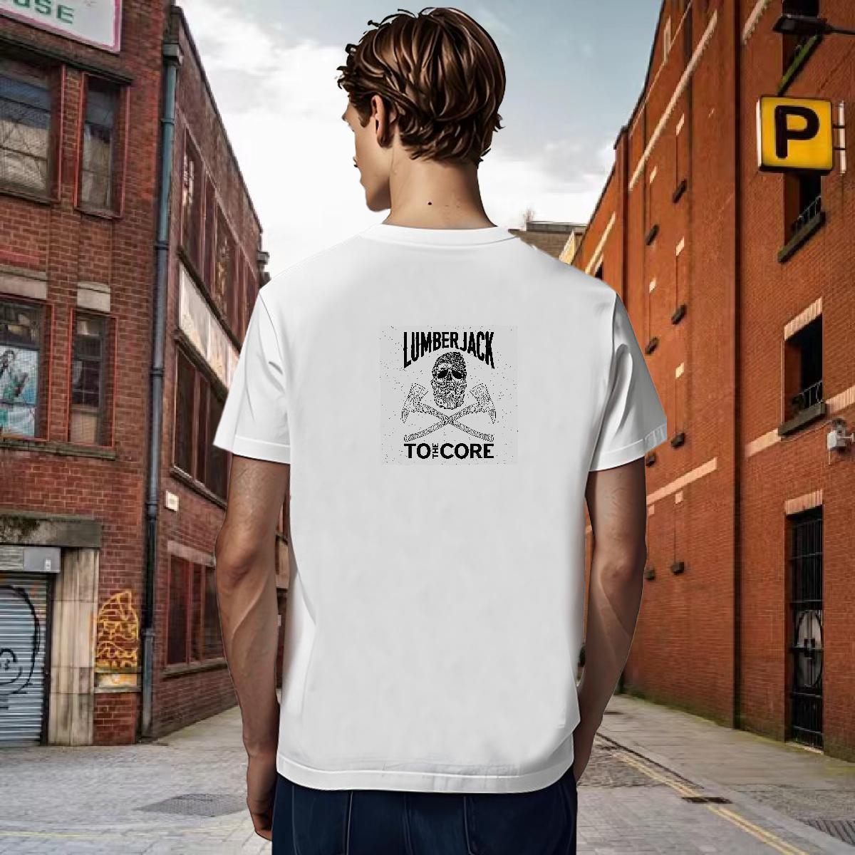 Unisex T-Shirts 230g Cotton skull Anime Printing Street Custom Big Size Breathable Couples T Shirts Fashion Design Tees Shirts