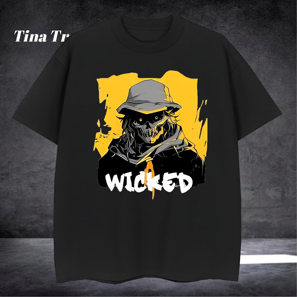 High Quality T Shirt For Man 100% Cotton 230g skull Casual Beach Custom Cartoon Round Neck Short Sleeve Tshirts Fashion Casual Tops