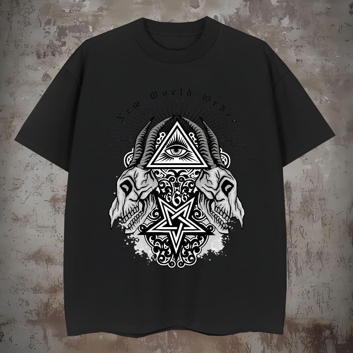 Brand T Shirts Men 230g Pure Cotton eye of the devil Sport Customized Breathable Short Sleeve Mens Tshirts New Arrival Clothes