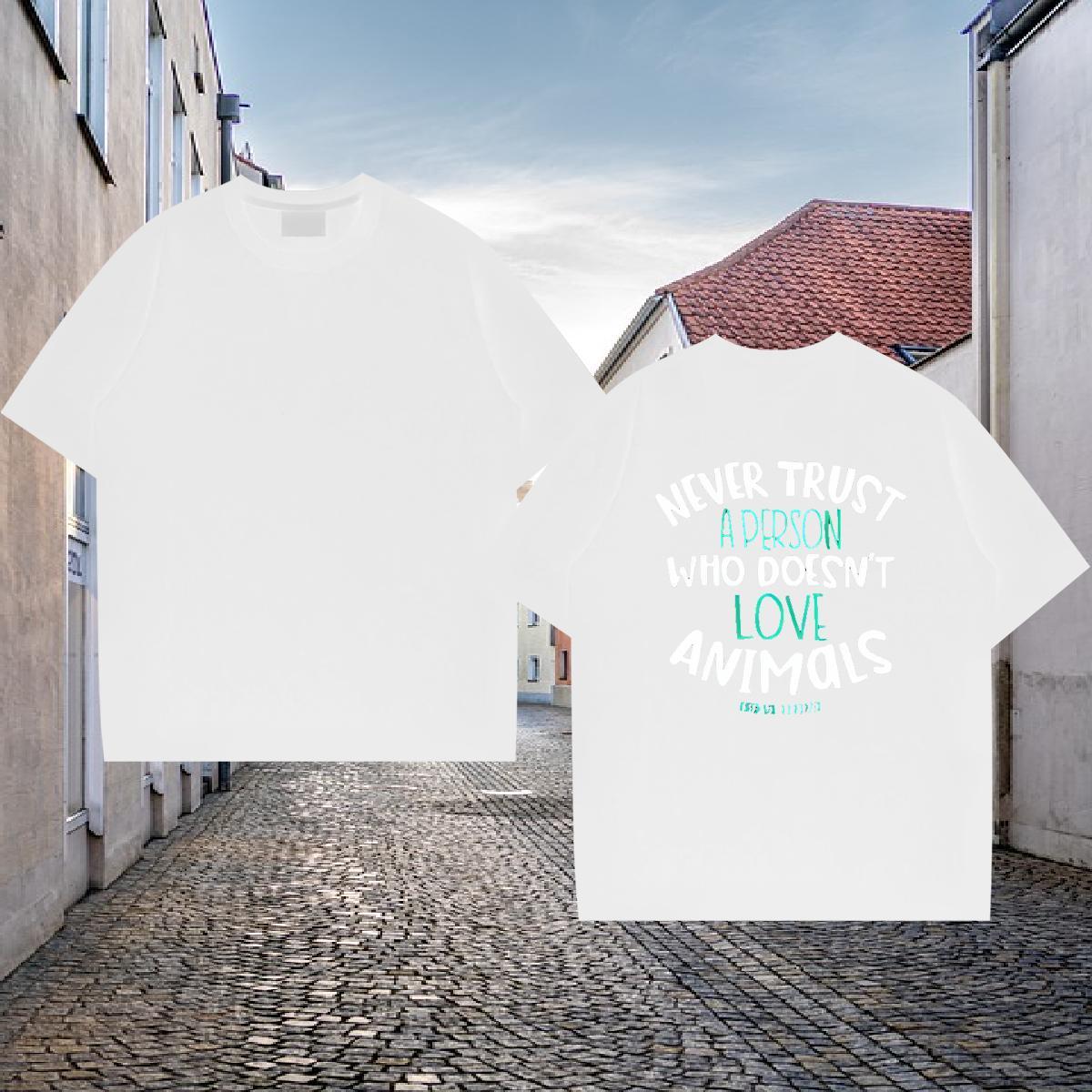 Popular Men T Shirts 230g Pure Cotton letter Outdoor Cartoon Printing L-4XL Breathable Short Sleeve Couples T Shirts Fashion Designer Wear