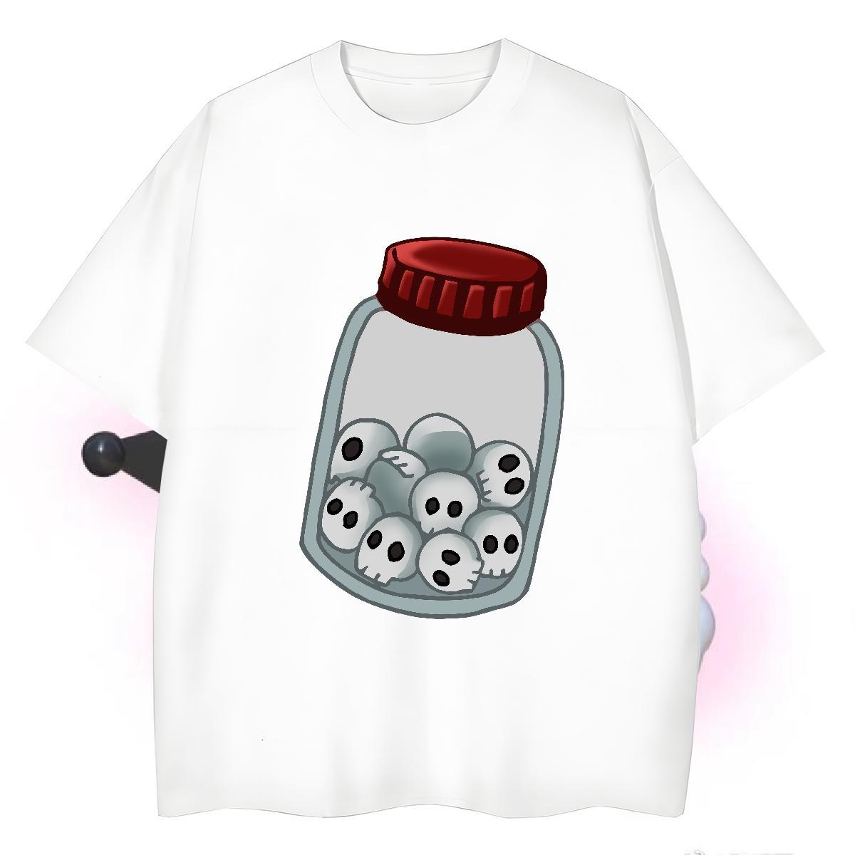 Cool T-Shirts for Men 100% Cotton 230g skull Outdoor Black Oversized Breathable Crew Neck Tshirt for Man Woman 2024 Tees