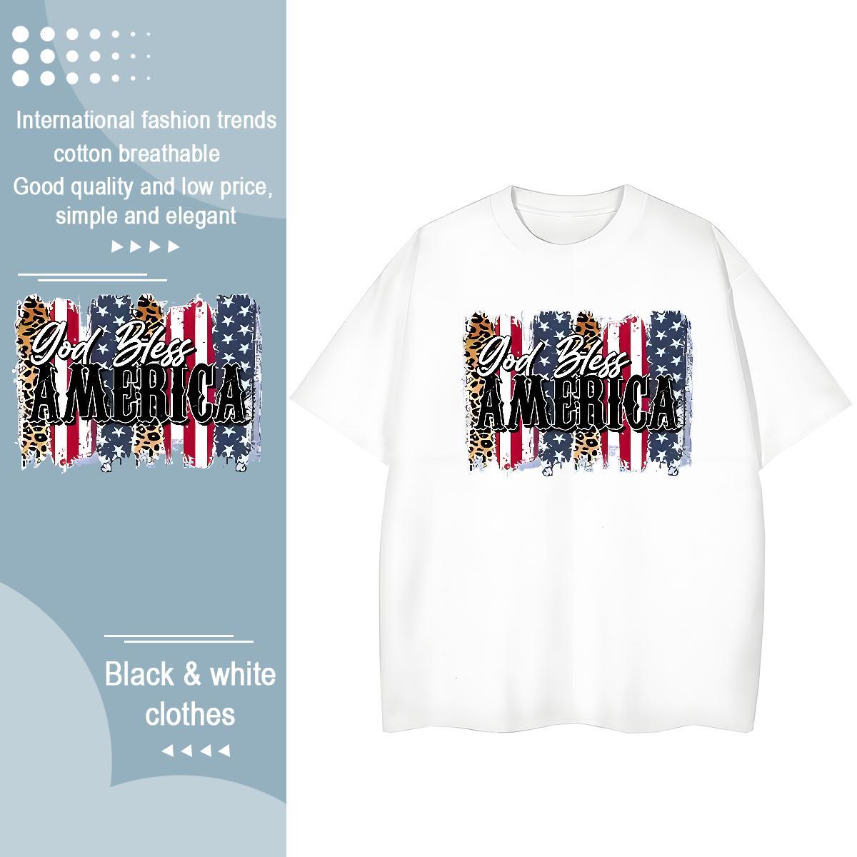 High Quality T shirt 230g 100% Cotton letter Casual DIY Printed Breathable Short Sleeve Men Tshirts Customized Tops Tees