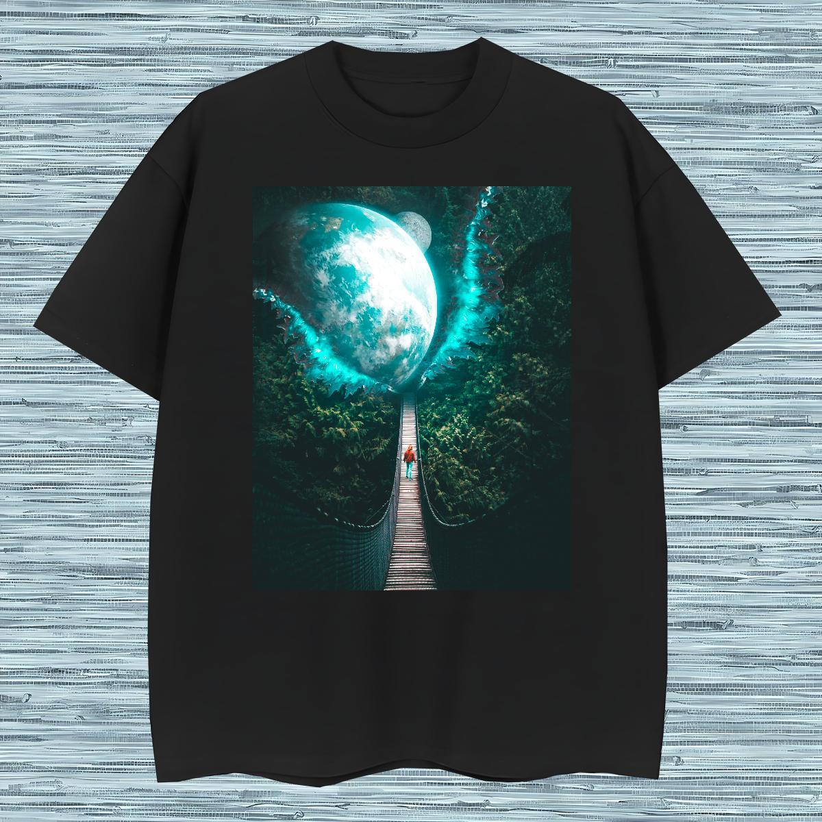 High Quality T Shirts Men 230g Cotton sky Hip Hop Street Graphic O-Neck Short Sleeve Tshirt for Man Woman Customized Top Tees