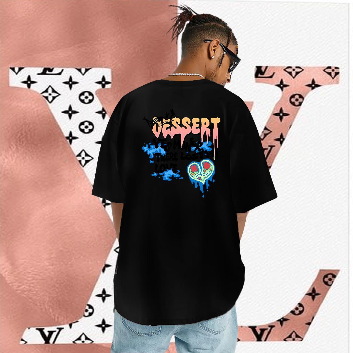 Loose Fit T Shirt For Man 230g 100% Cotton letter Home Outdoor Custom Big Size Breathable Short Sleeve Men Tops Tees Wholesale Top Tees