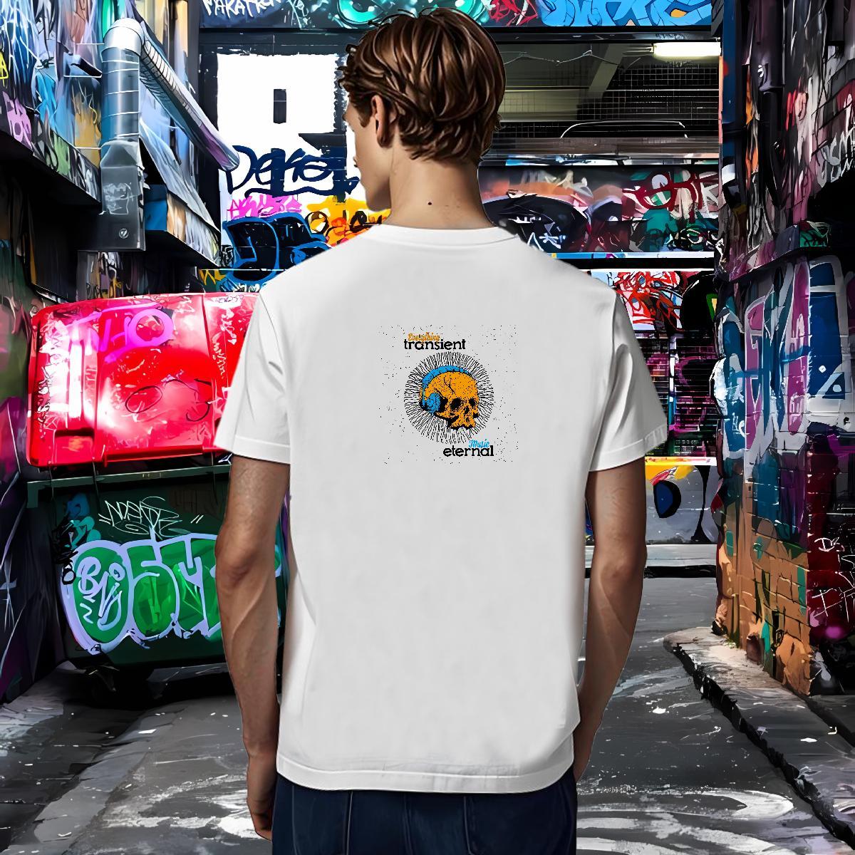Loose T Shirts Men 100% Cotton 230g monster Casual Daily Wear DIY Breathable Short Sleeve Men Tops Tees Fashion Tshirts