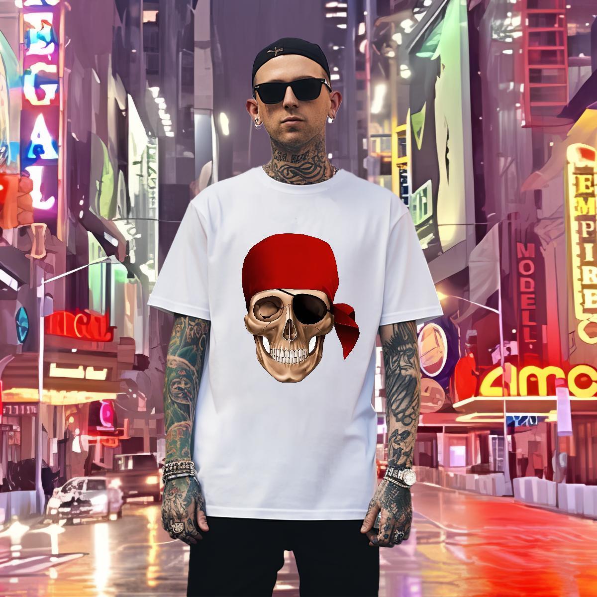 Comfortable T Shirts Men 230g 100% Cotton monster Outdoor Cartoon Print Breathable Crew Neck Tshirt for Man Woman Stylist Tees Shirts