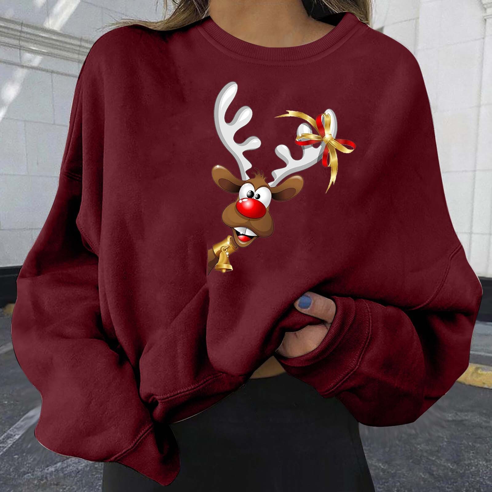 Personalized fashion print new plus size women's clothing loose fit dongdumaoyi