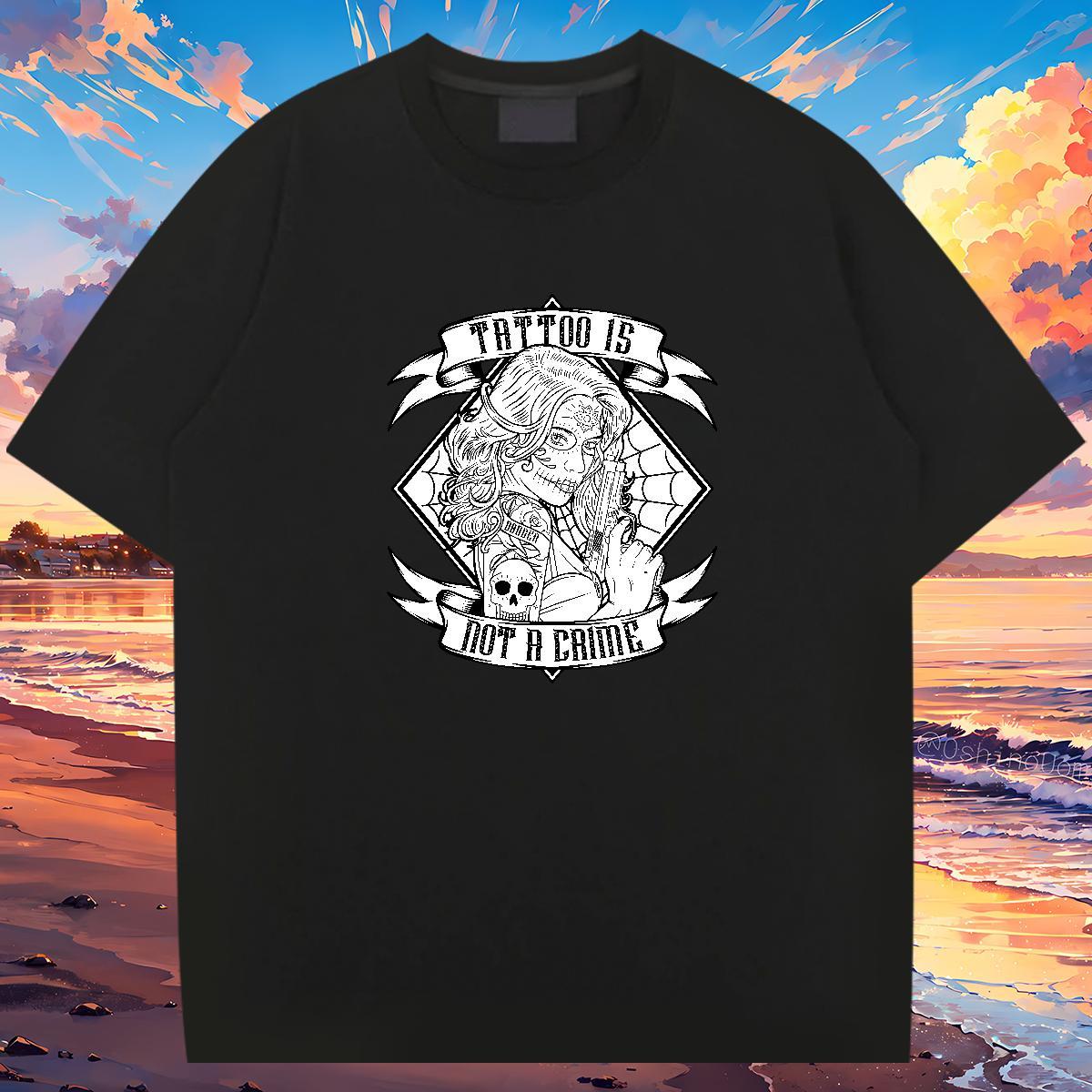 Cool T Shirts Men 230g Pure Cotton logo Outdoor DIY Anime Short Sleeve Soft Tshirt for Man Woman Fashion Tees