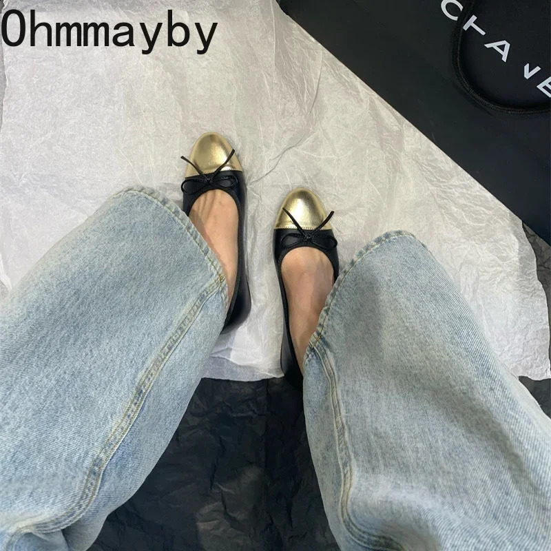 Slip On Women Mary Jane Shoes Fashion Shallow Butterfly-knot Ladies Comfort Mix Colors Walking Flats Footwear 240826