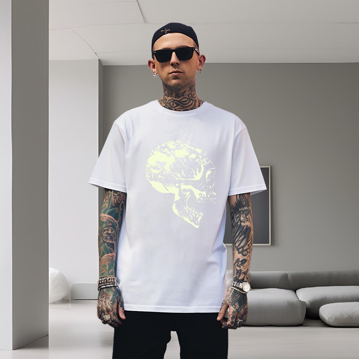 Designer T Shirt For Man 100% Cotton 230g skull Sports Casual Black White Breathable Short Sleeve Tshirt for Man Woman New Arrival Tshirts