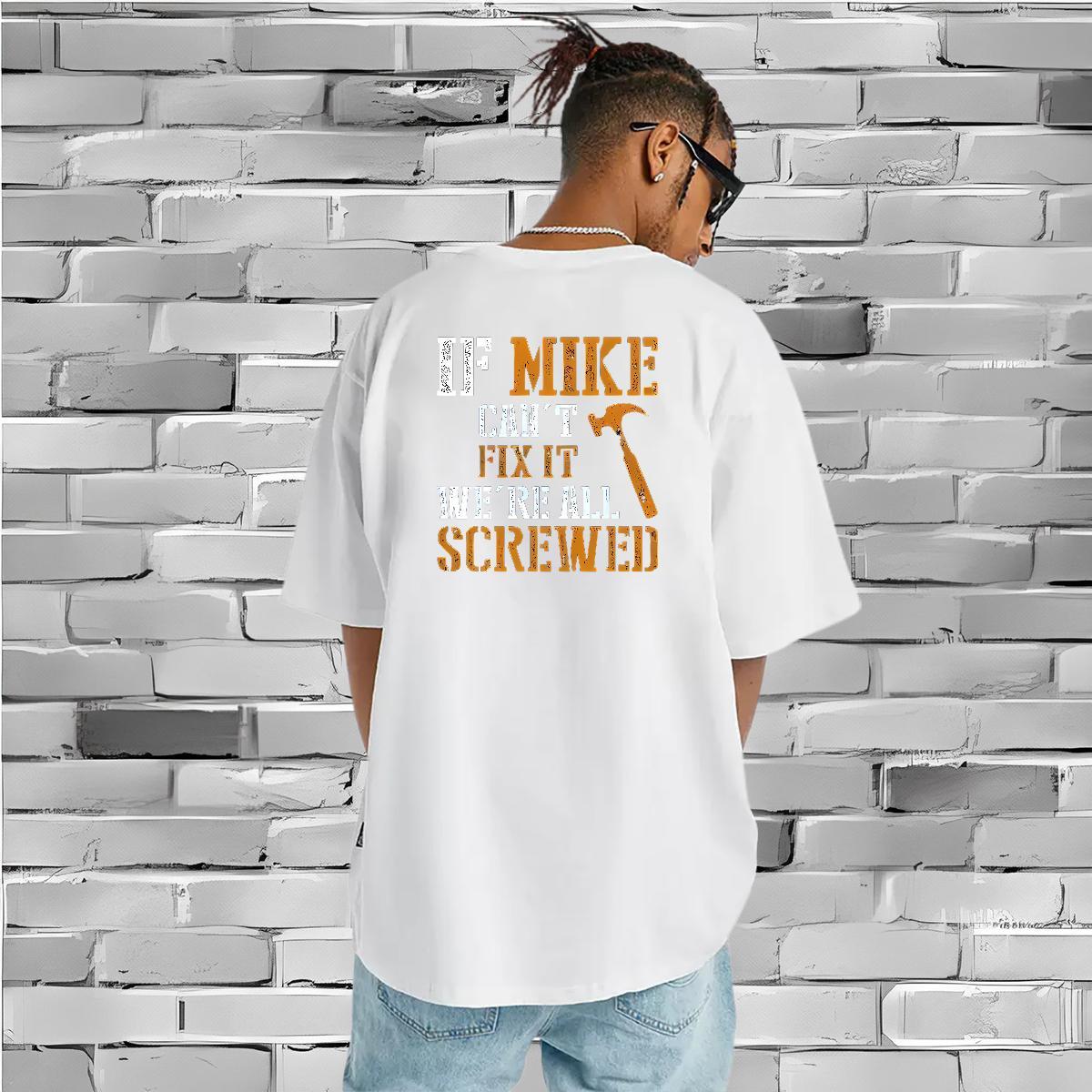 Loose Fit T Shirt For Man 100% Cotton 230g letter Hip Hop Street Custom Big Size Crew Neck Breathable Men Tees New Designer Wear