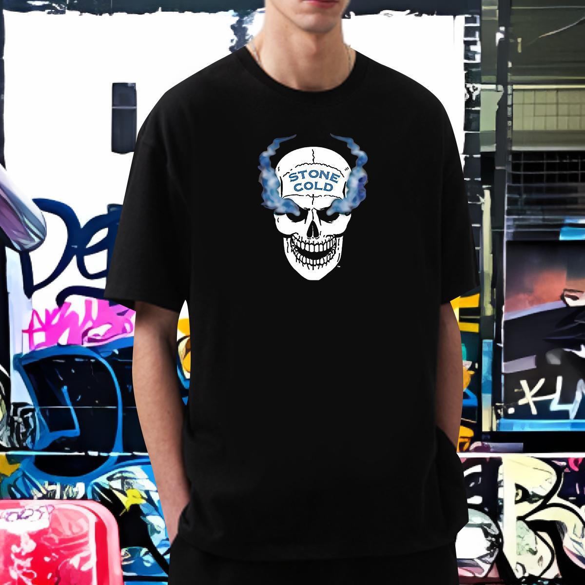 Wholesale Man T Shirts 230g Cotton skull Sport DIY Anime O Neck Short Sleeves Tshirts Classic Wear