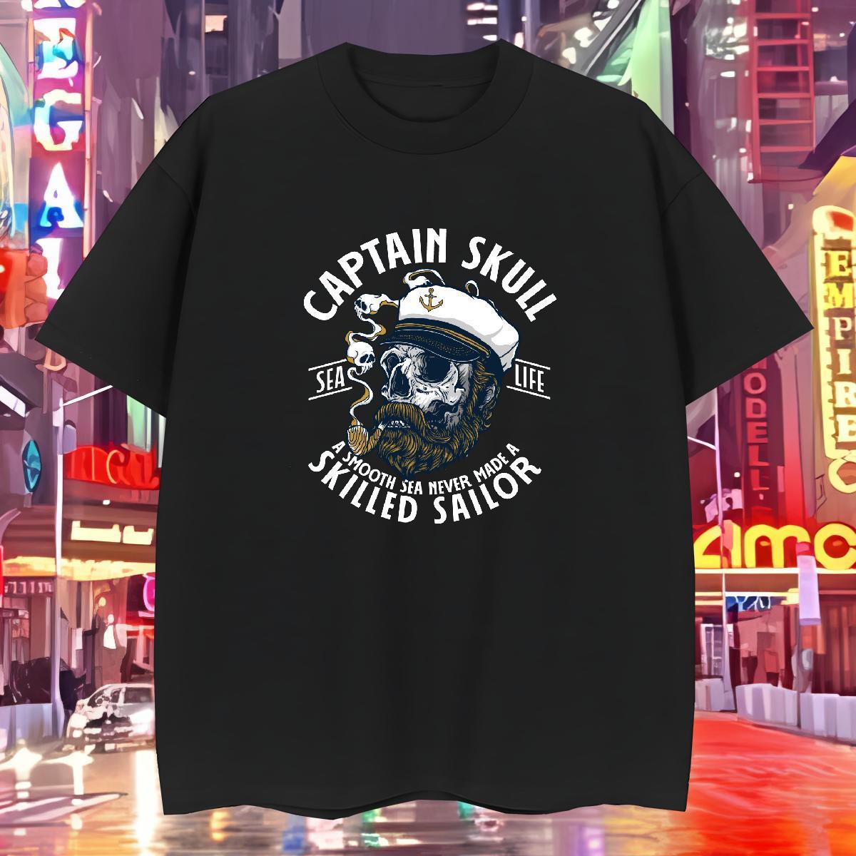 Loose Fit T shirt 230g 100% Cotton skull Sport Oversized 4XL Breathable Short Sleeve Men Tshirts Brand Clothings