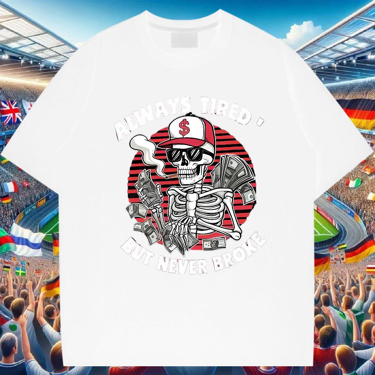 Cool T shirt 230g Cotton cash Spring Summer DIY Round Neck Short Sleeve Men Tops Tees Classic Clothings