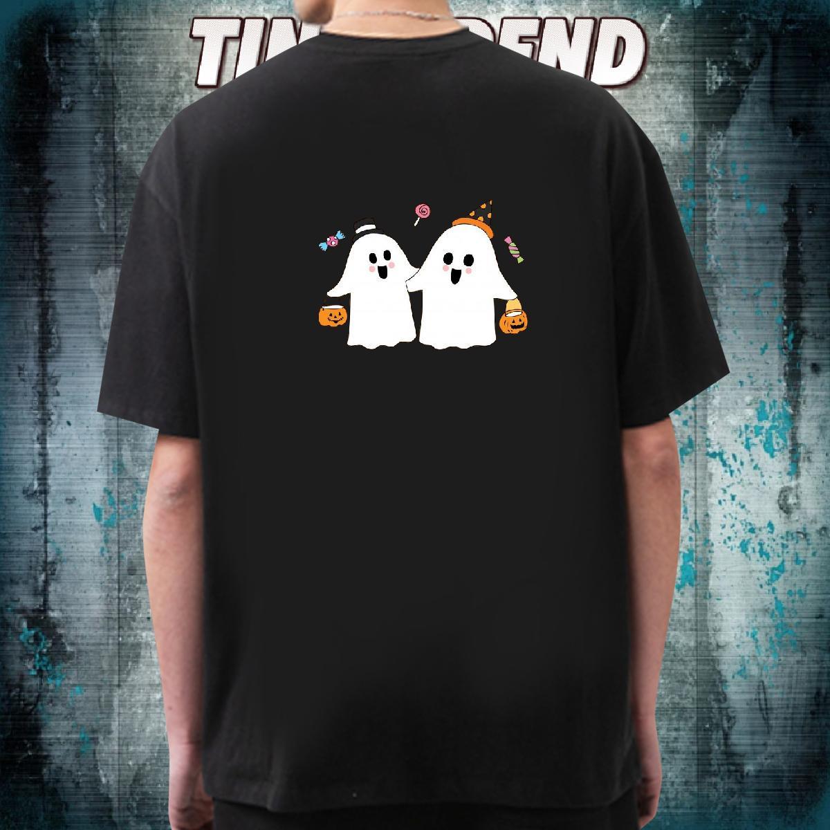 Unisex T-Shirts 230g Pure Cotton skull Beach Custom Printed Breathable Crew Neck Couples T Shirts Fashion Designer Wear